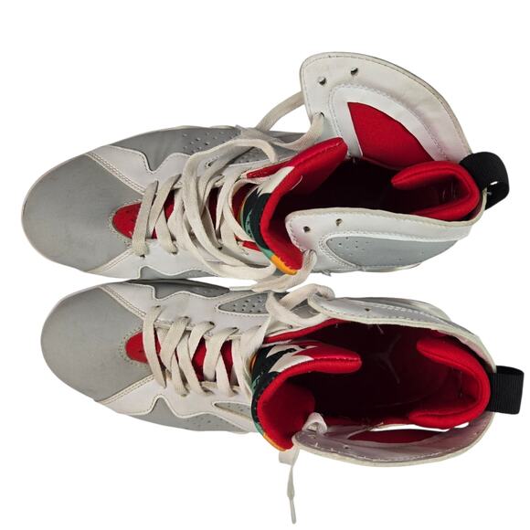 AIR JORDAN VII 7 RETRO CDP SIZE 11 HARE WHITE TRUE RED LIGHT SILVER 304775 102